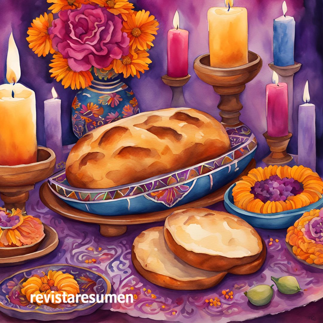 El pan de muerto mezcla de cultura hispanas e indígenas