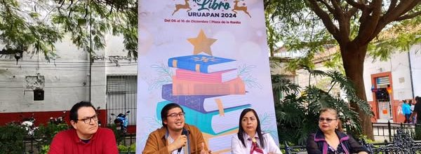 Se lleva a cabo la 6ta Feria Navideña del Libro en Uruapan